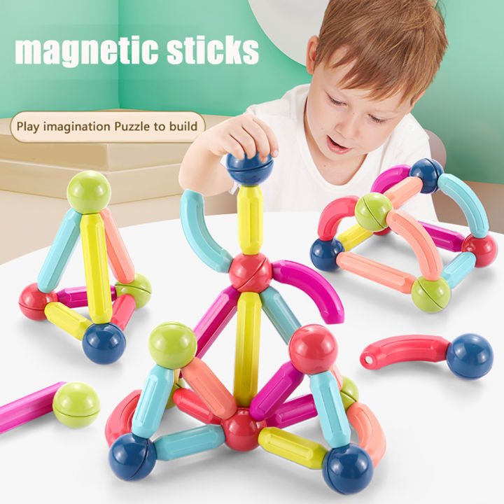 Magnetic Building Blocks – 64 Pieces