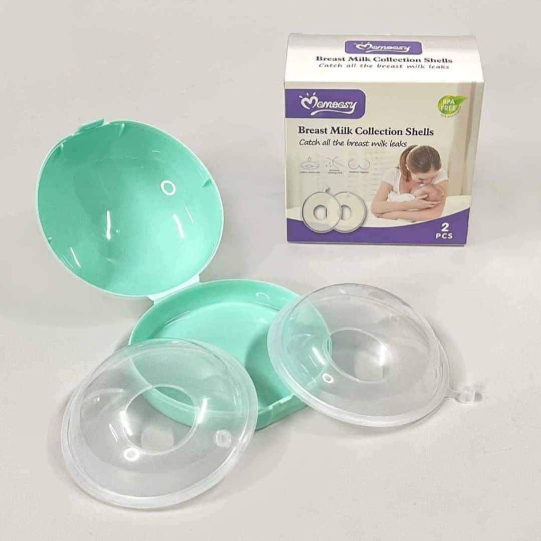 2 Pcs Silicone Wearable Breast Milk Collector ( With Box )